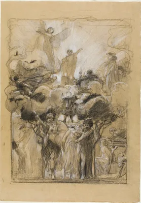 Group Composition from Fantasia Enchained — Adolf Hirémy-Hirschl