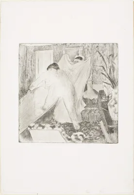 Leaving the Bath — Edgar Degas