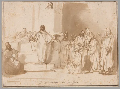 Christ and the Woman Taken in Adultery — Gerbrand van den Eeckhout