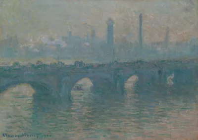 Waterloo Bridge, Gray Weather — Claude Monet