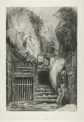 La Rue de la Vieille Lanterne: The Suicide of Gérard de Nerval — Gustave Doré