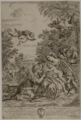 Flight into Egypt — Pier Francesco Mola