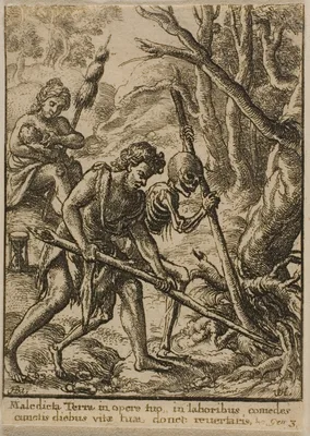 Adam Ploughing — Wenceslaus Hollar