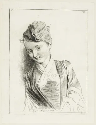 Woman's Head — Anne Claude Philippe, Comte de Caylus