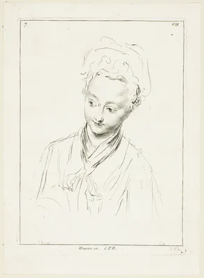 Woman's Head (turned to right) — Anne Claude Philippe, Comte de Caylus