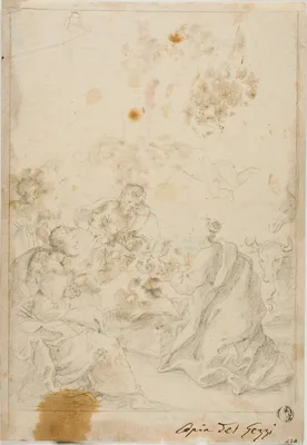 Adoration of the Shepherds — Pier Leone Ghezzi