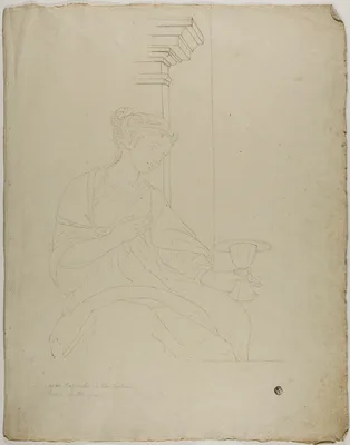 Study after the figure of Faith, after Raphael — John Downman