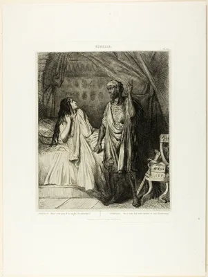 Have you pray'd tonight, Desdemona?, plate twelve fom Othello — Théodore Chassériau