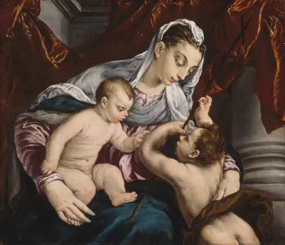Virgin and Child with the Young Saint John the Baptist — Jacopo Bassano