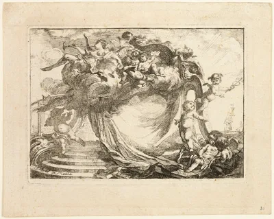 Vignette for an Address — Gabriel de Saint-Aubin