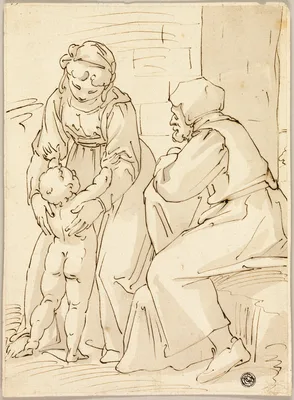 Holy Family — Luca Cambiaso