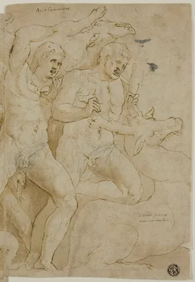 Ancient Sarcophagus Relief with the Labors of Hercules — Girolamo da Carpi