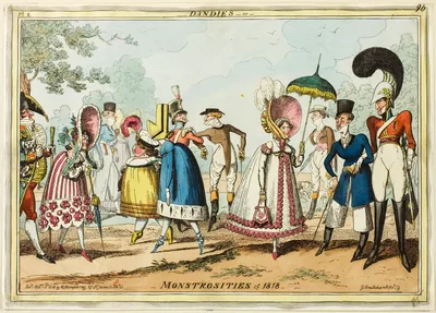 Dandies or Monstrosities of 1818 — George Cruikshank