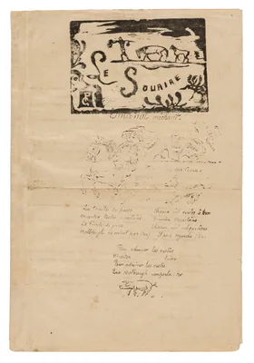 Le sourire: Journal méchant, Feb. 1900 — Paul Gauguin