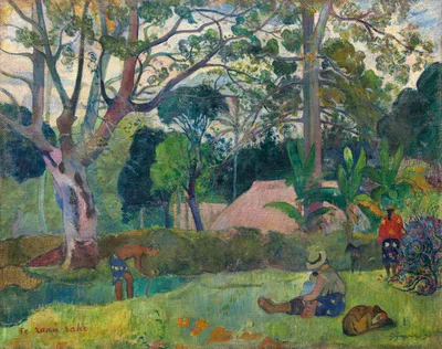 Te raau rahi (The Big Tree) — Paul Gauguin