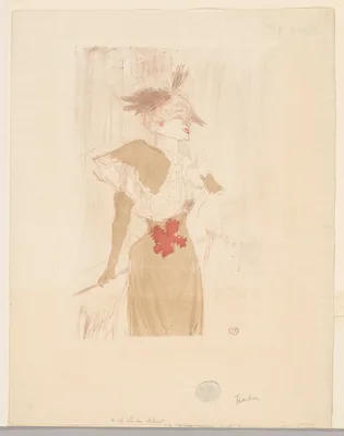 Mademoiselle Marcelle Lender, Standing — Henri de Toulouse-Lautrec