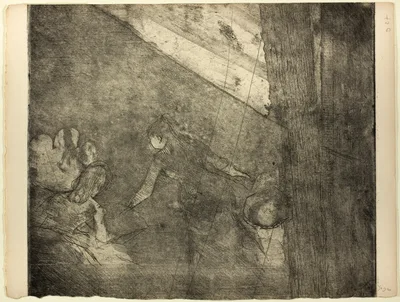 At the Café des Ambassadeurs — Edgar Degas