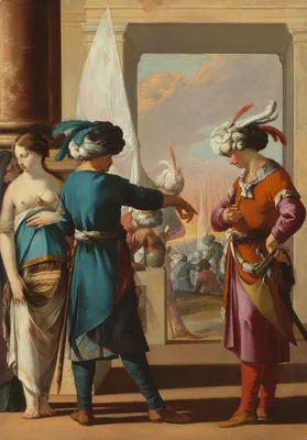 Panthea, Cyrus, and Araspas — Laurent de La Hyre