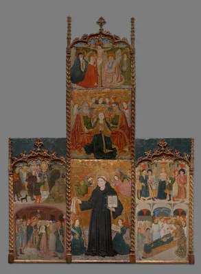 Retable of Saints Athanasius, Blaise, and Agatha — Master of Riglos
