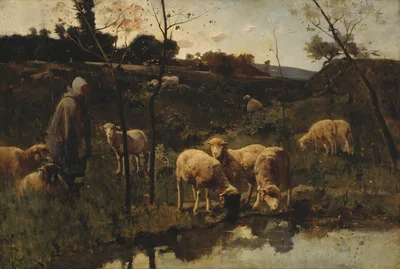 Landscape with Sheep, Picardy — Harry Thompson-Lalande