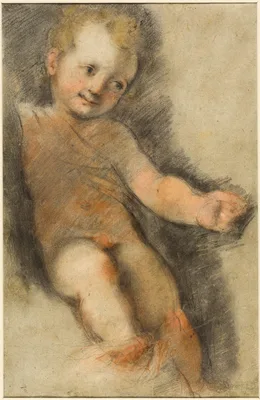 Christ Child: Study for the Madonna di San Giovanni — Federico Barocci