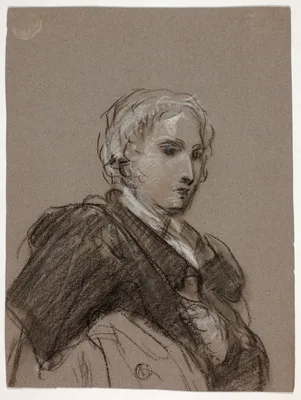 Bust of a Woman (recto); Draped Figure, Three-Quarter Length (verso) — Thomas Barker