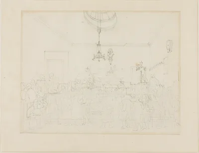 Study for Bow Street Office, from Microcosm of London — Augustus Charles Pugin