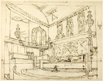 Court of Chancery, Westminster Hall — Augustus Charles Pugin