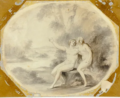 Adam and Eve in Paradise — Giovanni Battista Cipriani