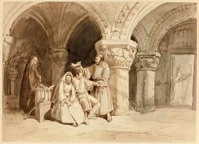 Edwy and Elgiva — Clarkson Frederick Stanfield
