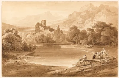 Landscape with a Ruined Castle — John Martin
