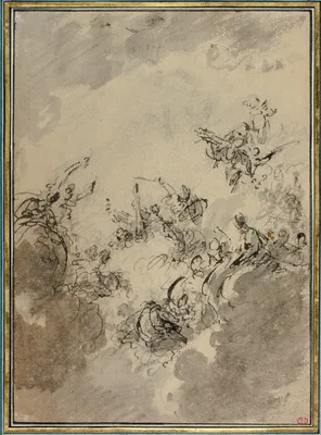 Study for Apotheosis of Hercules — Jacob de Wit