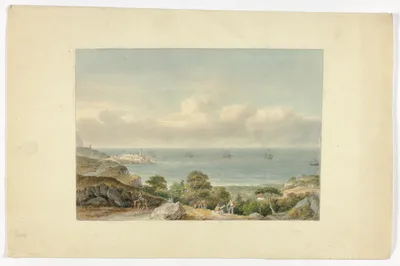 Mediterranean Seascape with Port — Nicholas Pocock