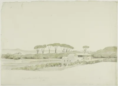 Raffaelle's Villa Medici, Rome — John Downman