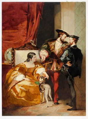 Francis I and the Duchess d'Étampes — Richard Parkes Bonington