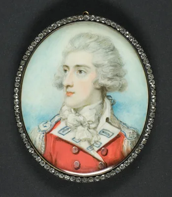 Portrait of an Officer of the 17th Foot, The Royal Leicestershire Regiment — Richard Cosway, R.A.