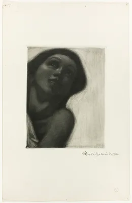 Girl's Face, from Spring Fresco of Jusélius Mausoleum — Akseli Gallen-Kallela