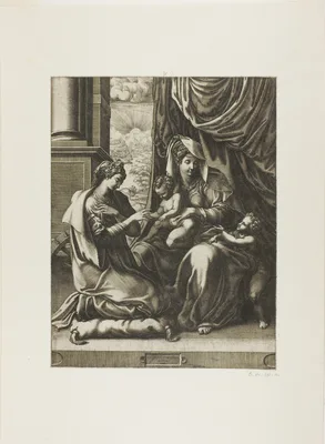 The Mystic Marriage of Saint Catherine — Giorgio Ghisi