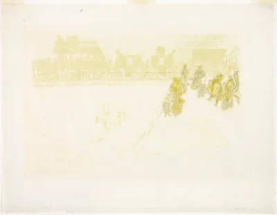 The Bridge, from Some Aspects of Paris Life — Pierre Bonnard