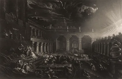 Belshazzar's Feast, from Illustrations of the Bible — John Martin