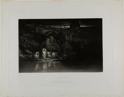 Psalm CXXXVII, from Illustrations of the Bible — John Martin