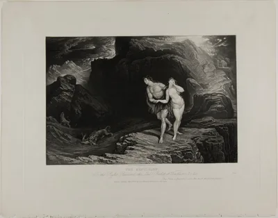 The Expulsion, from Illustrations of the Bible — John Martin
