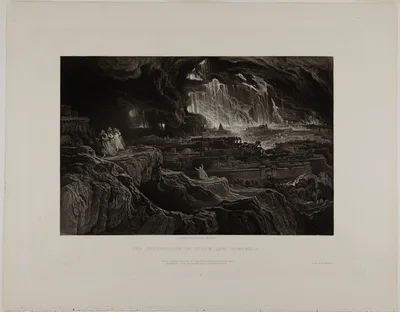The Destruction of Sodom and Gomorrah, from Illustrations of the Bible — John Martin