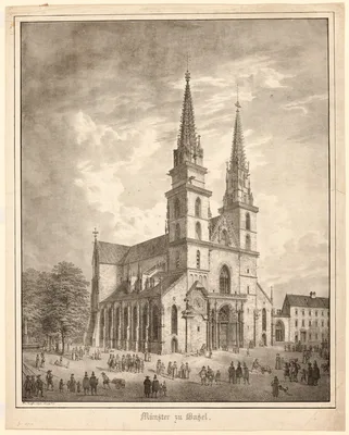 Münster zu Basel — Domenico Quaglio the Younger