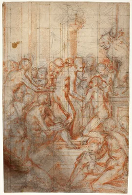 Study for the Purification of the Virgin — Giovanni Battista Naldini