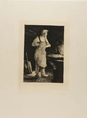 Plate from l'Assommoir (blacksmith) — Gaston La Touche