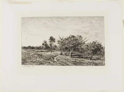 Apple Trees at Auvers — Charles-François Daubigny