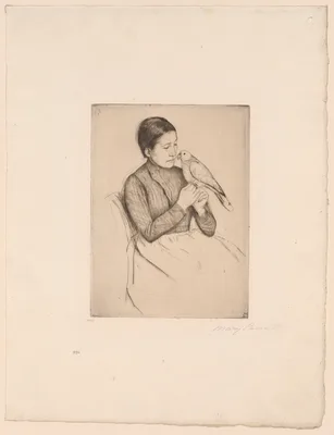 The Parrot — Mary Cassatt