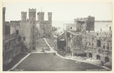 Carnavon Castle and Straights — Francis Bedford