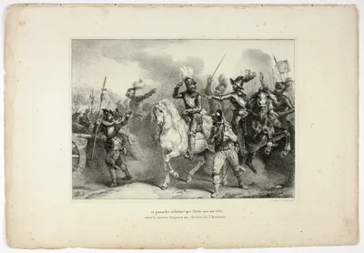 Henri IV at the Battle of Ivry, plate ten from La Henriade — Horace Vernet